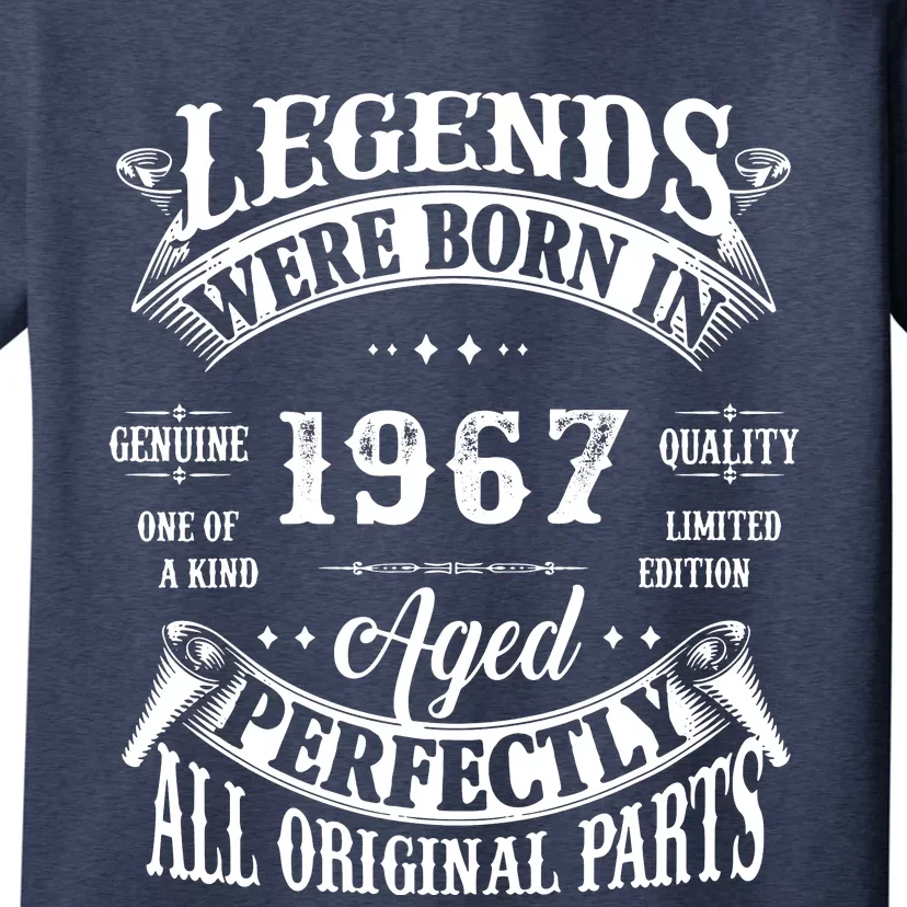 55th Birthday Vintage Birthday Legend Born In 1967 T-Shirt