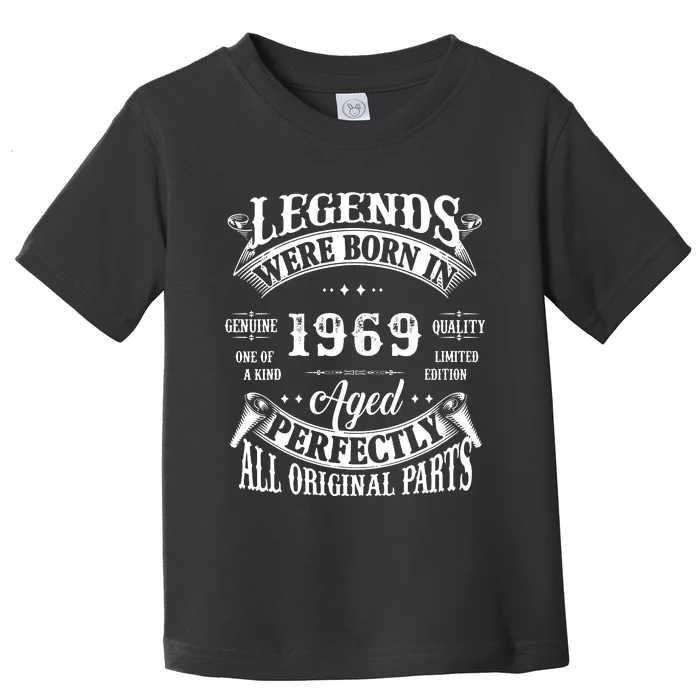 53rd Birthday Vintage 53 Years Old Legend Born In 1969 Toddler T-Shirt