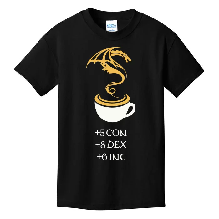 5 Con 8 Dex 6 Inc Coffee Kids T-Shirt