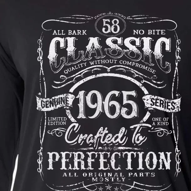 58th Classic Birthday gift 58 Perfection 1965 Birthday Cooling Performance Long Sleeve Crew