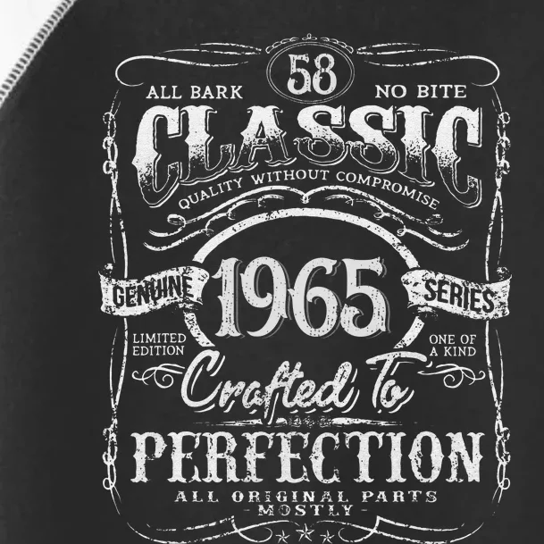 58th Classic Birthday gift 58 Perfection 1965 Birthday Toddler Fine Jersey T-Shirt