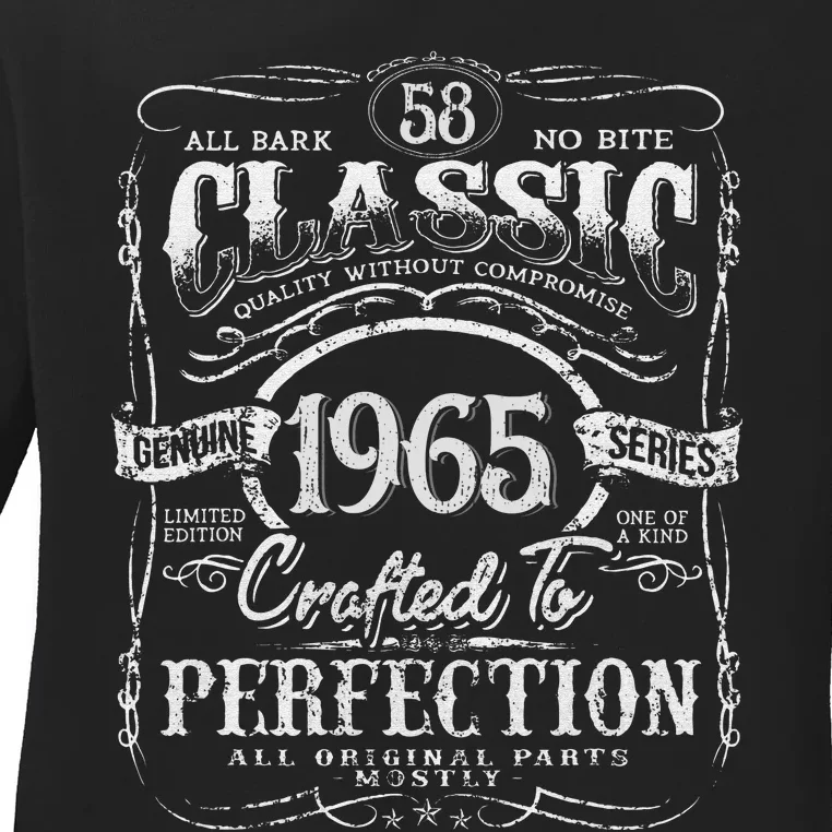 58th Classic Birthday gift 58 Perfection 1965 Birthday Ladies Long Sleeve Shirt