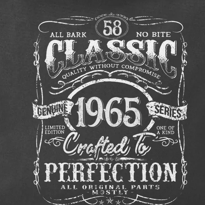 58th Classic Birthday gift 58 Perfection 1965 Birthday Zip Tote Bag