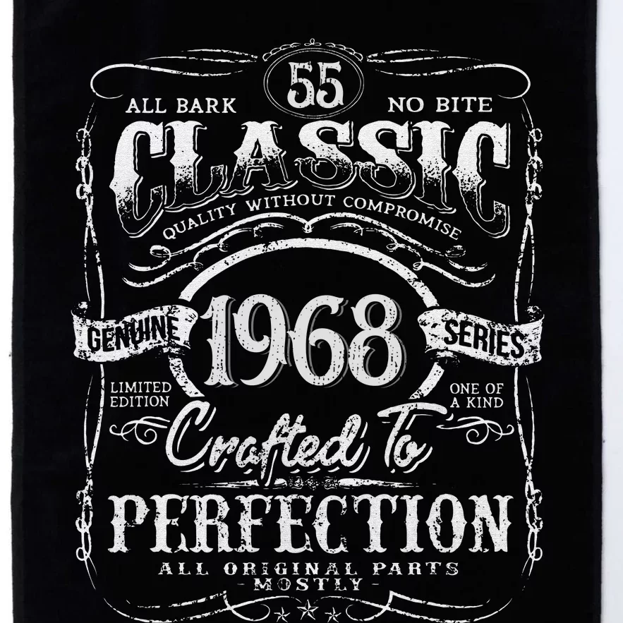 55th Classic Birthday gift 55 Perfection 1968 Birthday Platinum Collection Golf Towel