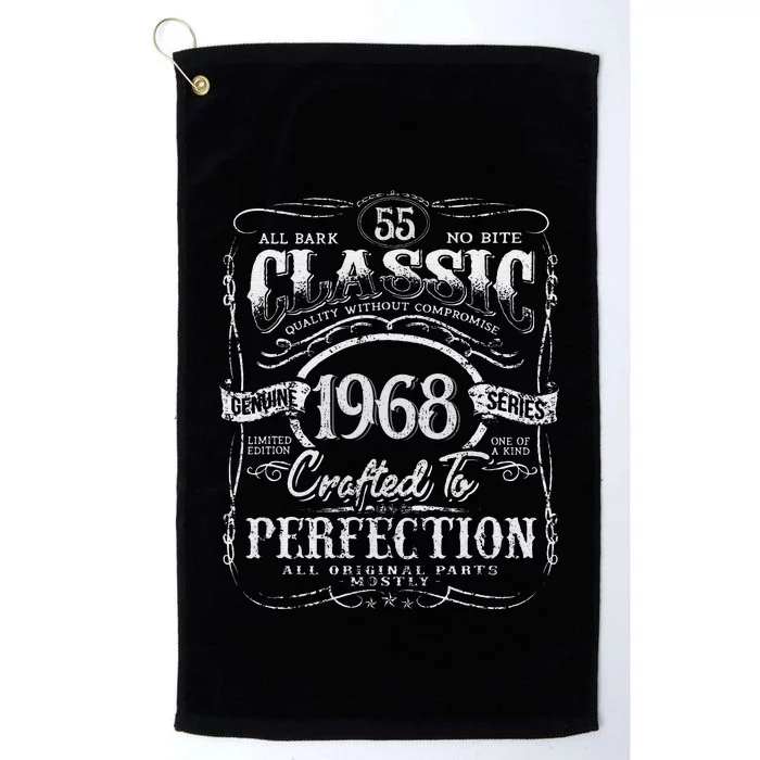 55th Classic Birthday gift 55 Perfection 1968 Birthday Platinum Collection Golf Towel