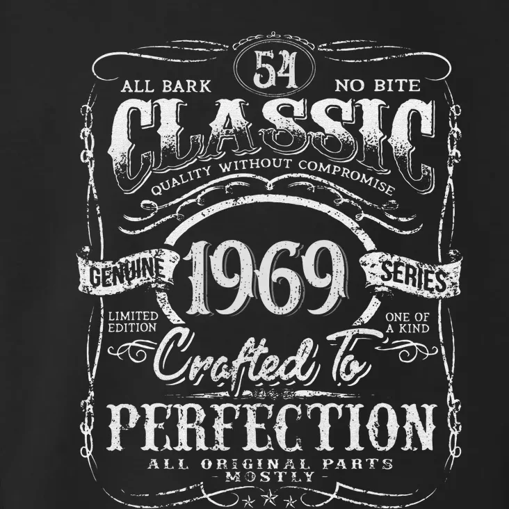 54th Classic Birthday gift 54 Perfection 1969 Birthday Toddler Hoodie