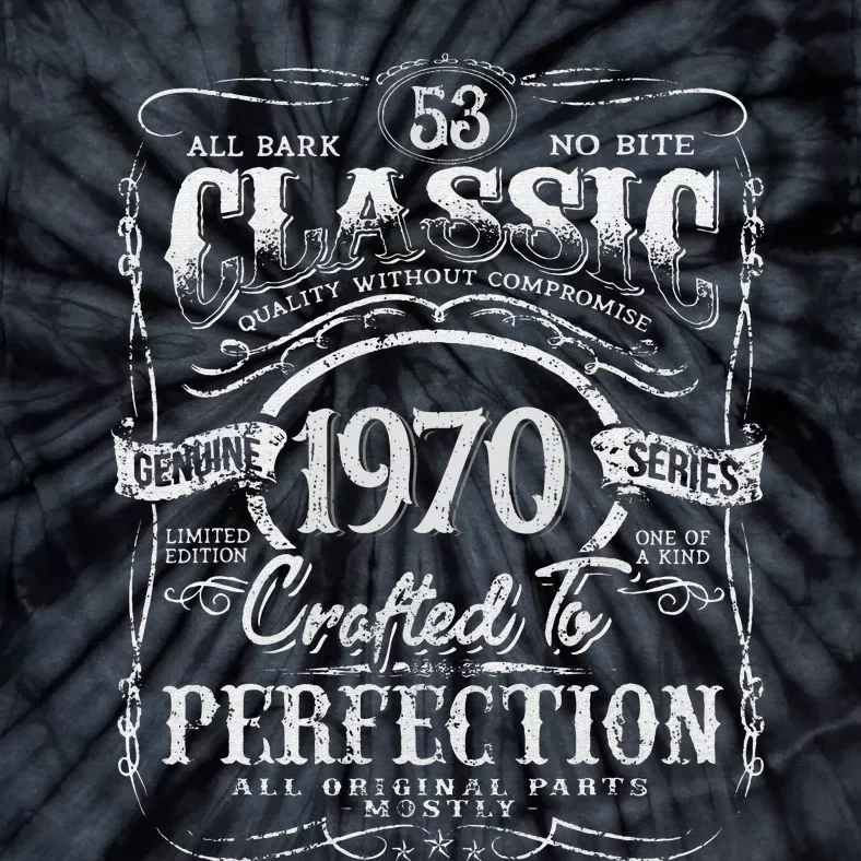 53rd Classic Birthday gift 53 Perfection 1970 Birthday Tie-Dye T-Shirt