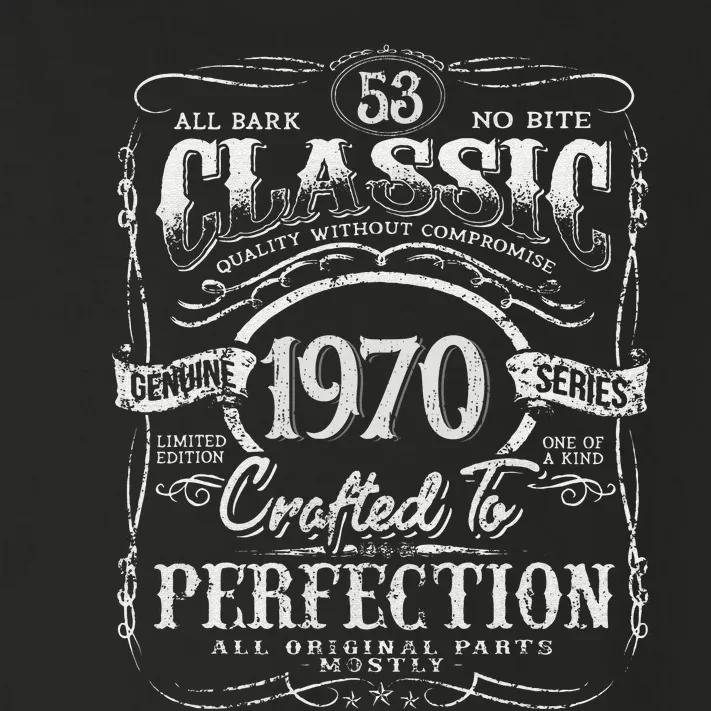 53rd Classic Birthday gift 53 Perfection 1970 Birthday Toddler Long Sleeve Shirt