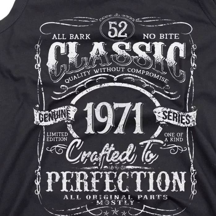 52nd Classic Birthday gift 52 Perfection 1971 Birthday Tank Top