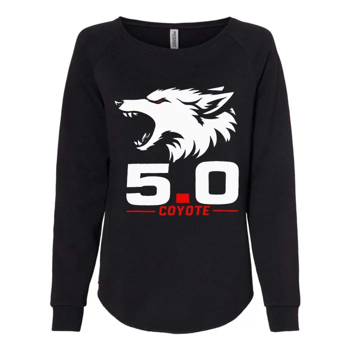 5.0 Coyote Distressed Gift Idea For Adorable Womens California Wash Sweatshirt