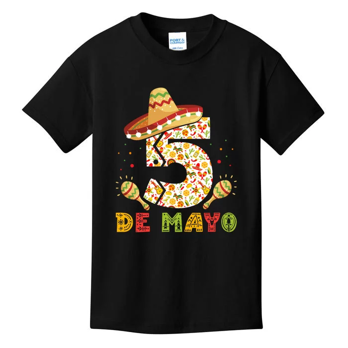 Happy Cinco de Mayo 5 de Mayo for Women Men Kids Kids T-Shirt