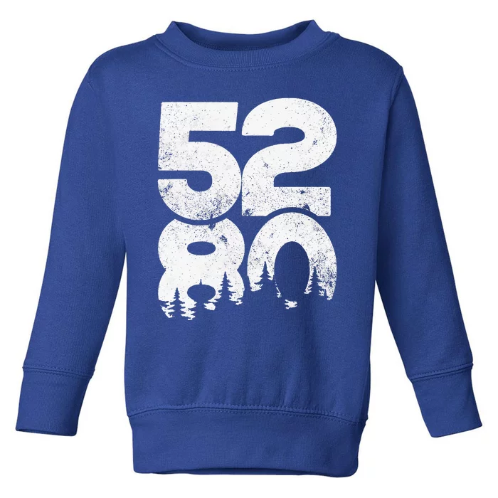 5280 Colorado Mountains Mile High Toddler Sweatshirt