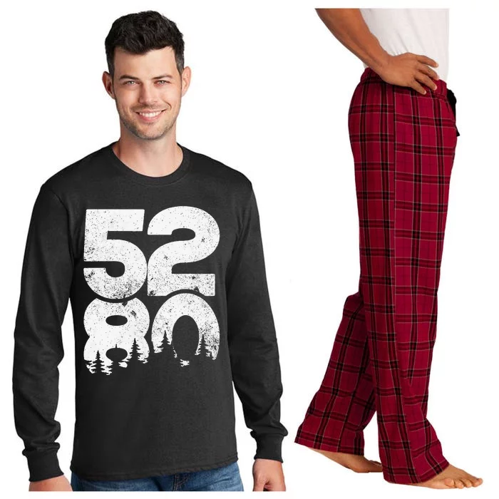 5280 Colorado Mountains Mile High Long Sleeve Pajama Set