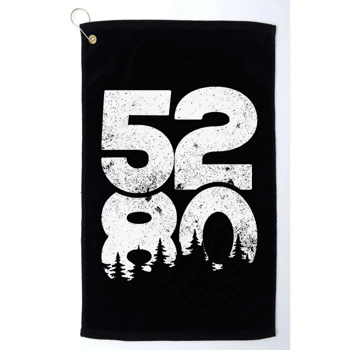 5280 Colorado Mountains Mile High Platinum Collection Golf Towel