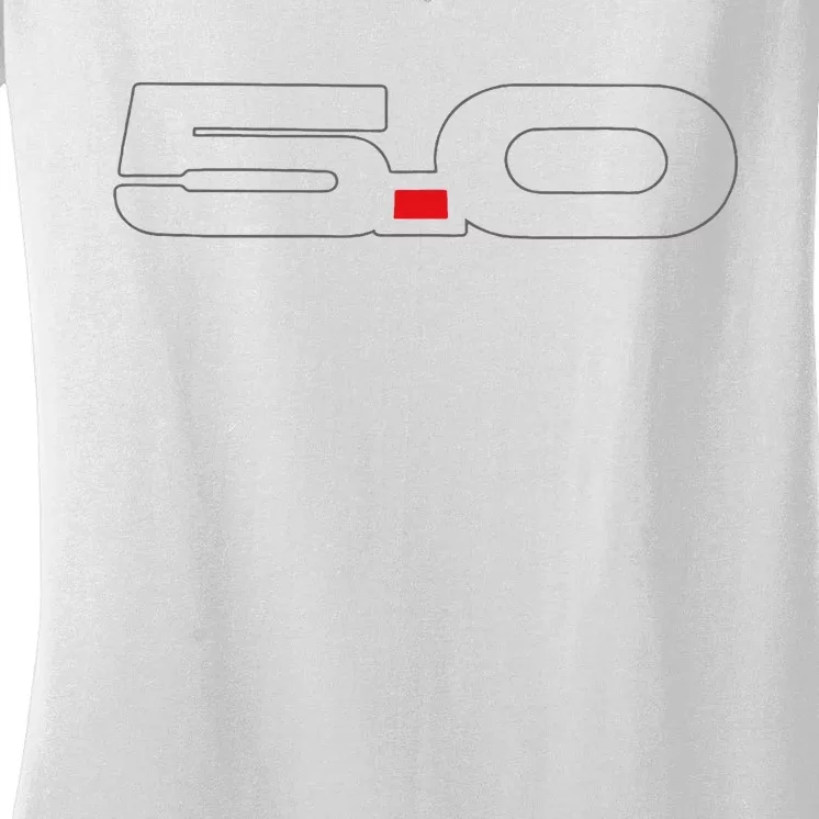 5.0 Coyote S550 Stang S197 Foxbody Swap Women's V-Neck T-Shirt