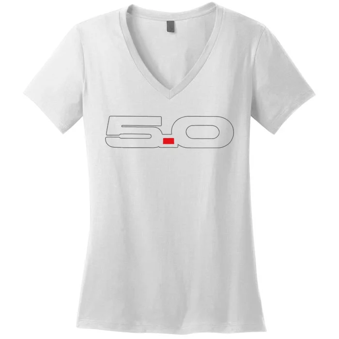 5.0 Coyote S550 Stang S197 Foxbody Swap Women's V-Neck T-Shirt