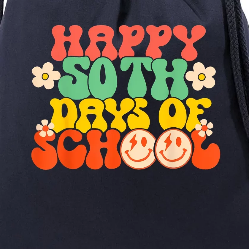 50 Days Happy 50th Day Of School Teacher Students Drawstring Bag