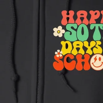 50 Days Happy 50th Day Of School Teacher Students Full Zip Hoodie