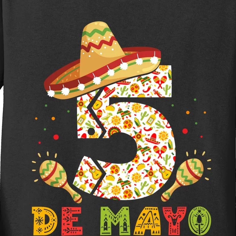 5 DE MAYO CINCO DE MAYO T Kids Long Sleeve Shirt