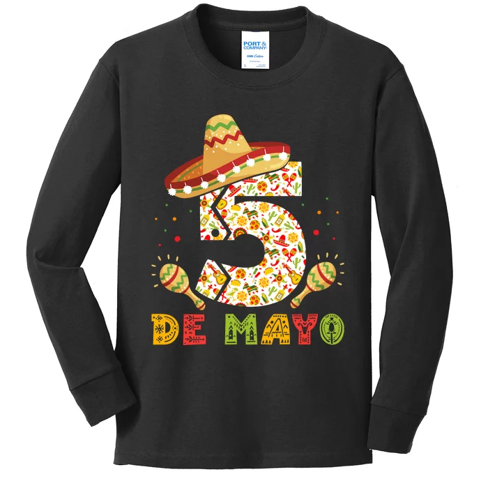 5 DE MAYO CINCO DE MAYO T Kids Long Sleeve Shirt