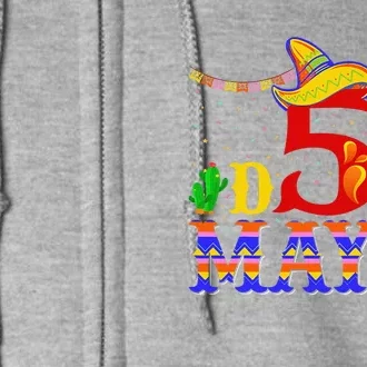 5 De Mayo Cinco De Mayo Sombrero Maraca Full Zip Hoodie