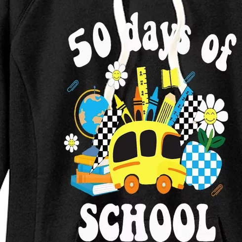 50 days of school 50th day of school Women's Fleece Hoodie