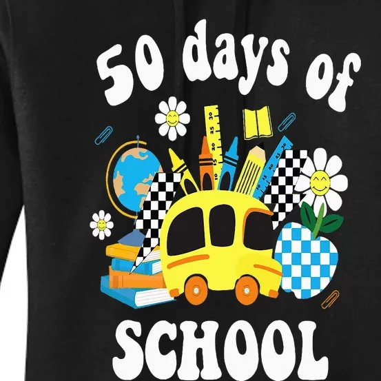 50 days of school 50th day of school Women's Pullover Hoodie