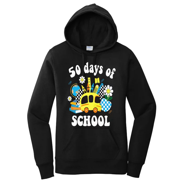 50 days of school 50th day of school Women's Pullover Hoodie