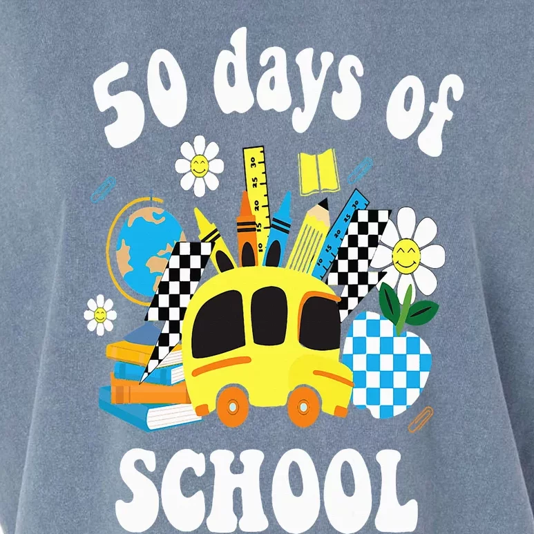 50 days of school 50th day of school Garment-Dyed Women's Muscle Tee