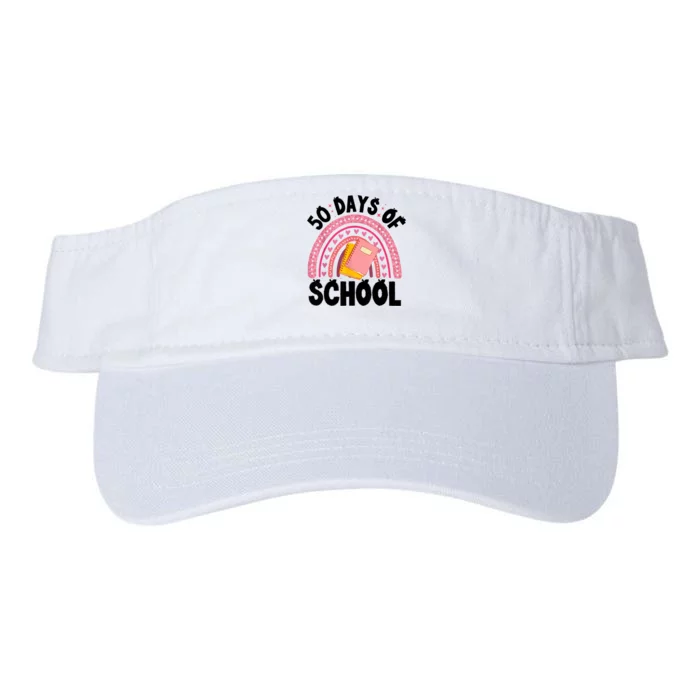 50 Days Of School Children Happy 50th Day Of School Valucap Bio-Washed Visor