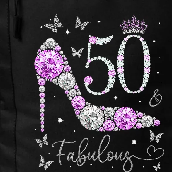 50 & Fabulous 50th Birthday 50 Years Old Ladies Daily Commute Backpack