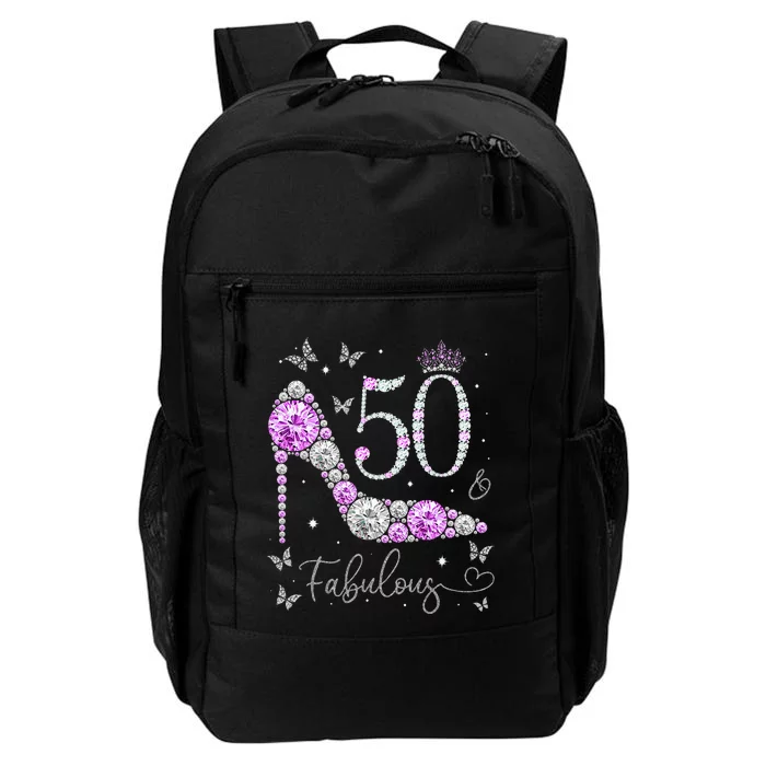 50 & Fabulous 50th Birthday 50 Years Old Ladies Daily Commute Backpack