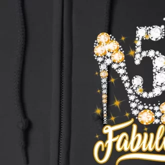 50 & Fabulous 50 Years Old 50th Birthday Diamond Crown Shoes Full Zip Hoodie