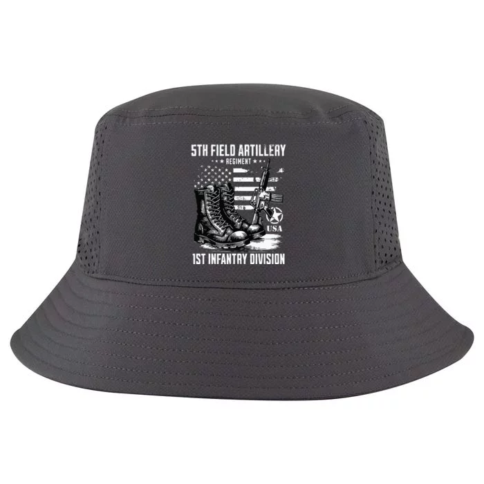 5th Field Artillery Regiment 1st Infantry Division Veteran Cool Comfort Performance Bucket Hat