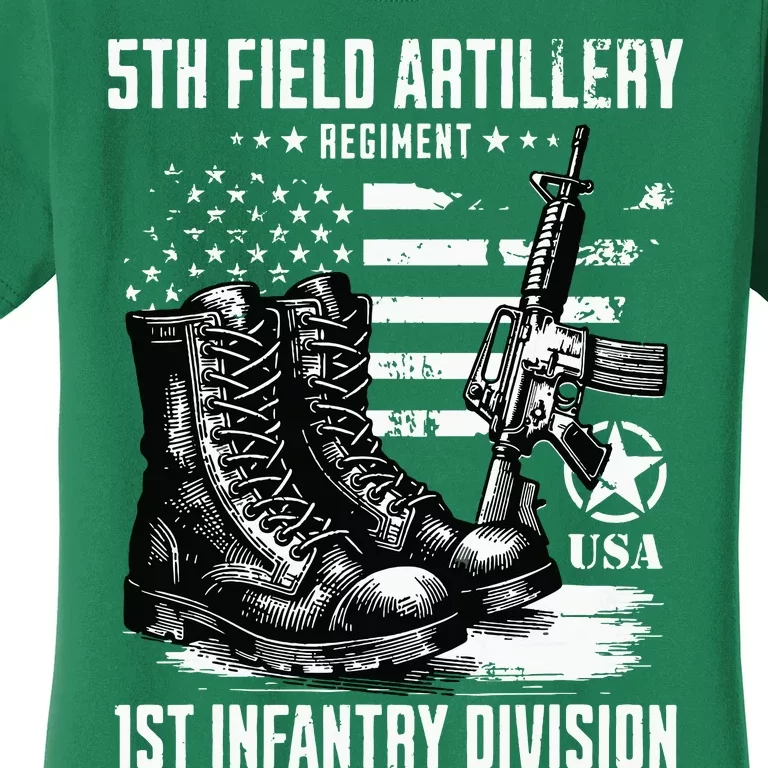 5th Field Artillery Regiment 1st Infantry Division Veteran Women's T-Shirt