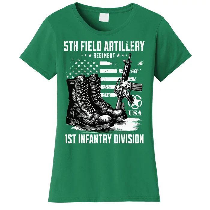 5th Field Artillery Regiment 1st Infantry Division Veteran Women's T-Shirt