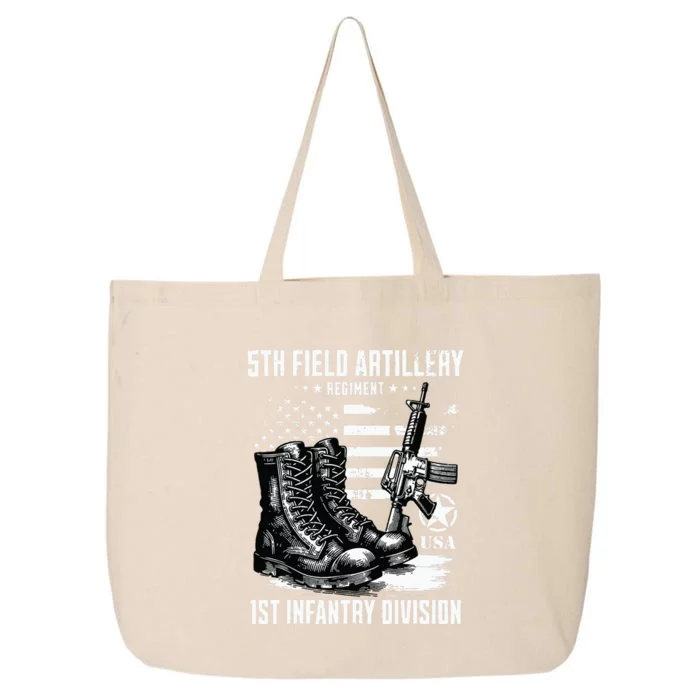 5th Field Artillery Regiment 1st Infantry Division Veteran 25L Jumbo Tote