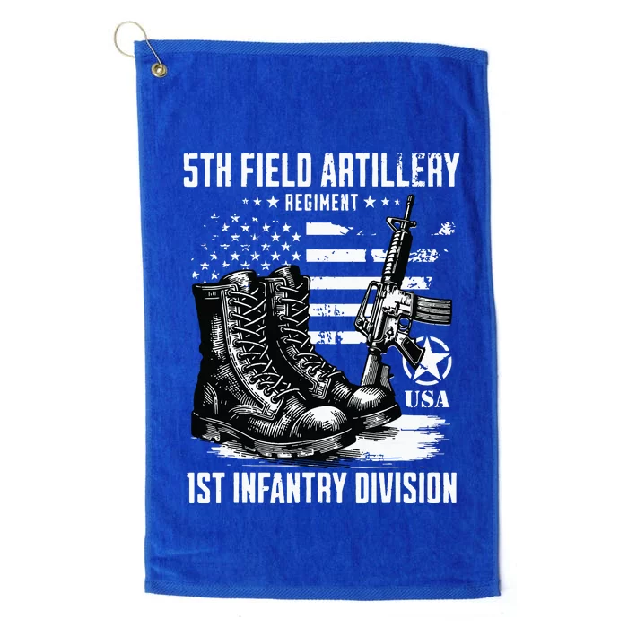 5th Field Artillery Regiment 1st Infantry Division Veteran Platinum Collection Golf Towel