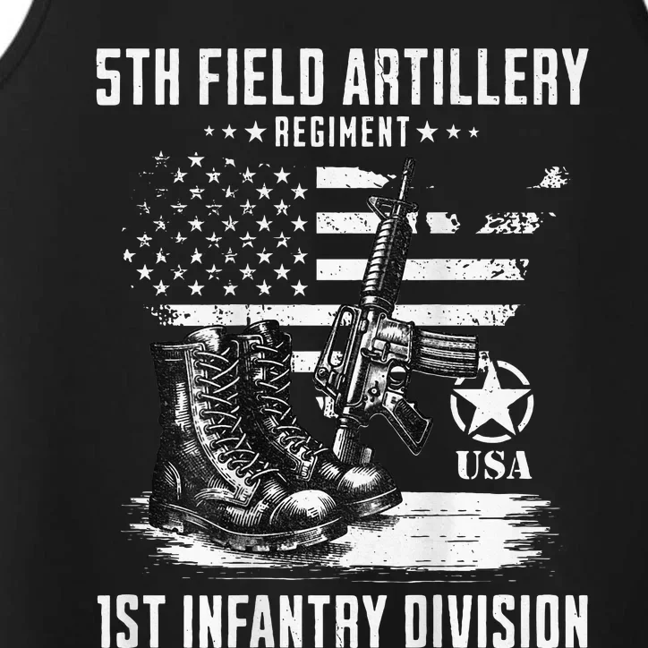 5th Field Artillery Regiment Veteran Military Distressed Performance Tank