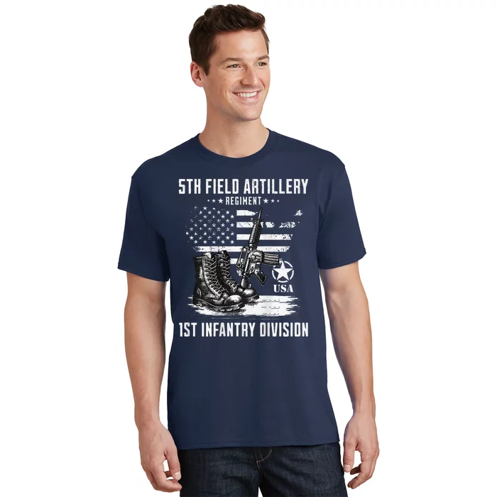 5th Field Artillery Regiment Veteran Military Distressed T-Shirt