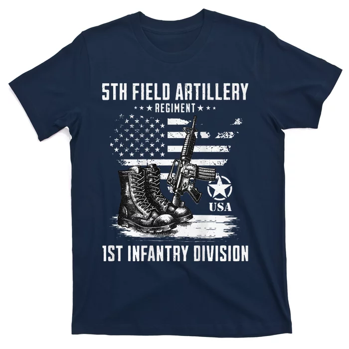 5th Field Artillery Regiment Veteran Military Distressed T-Shirt