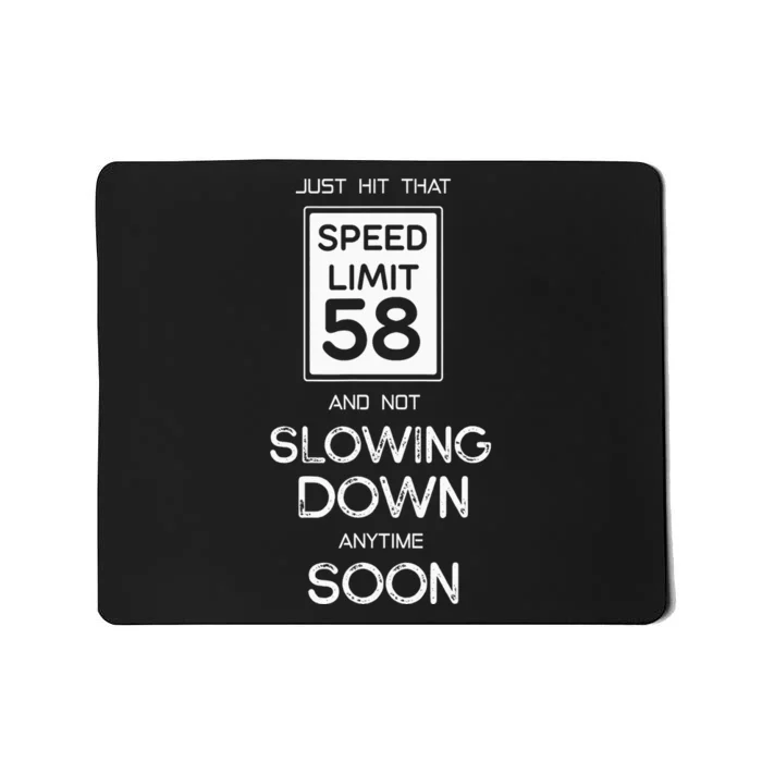 58th Funny Birthday Mousepad