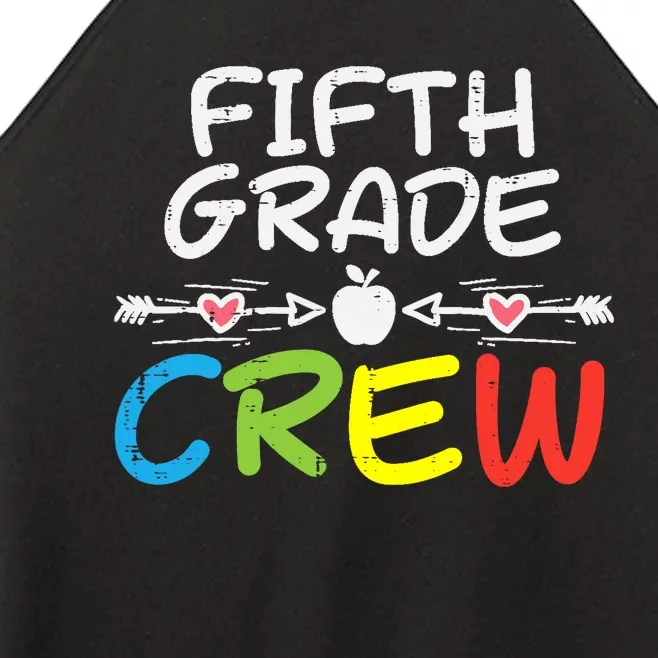 5th Fifth Grade Crew First Day Of School Boy Girl Teacher Women’s Perfect Tri Rocker Tank