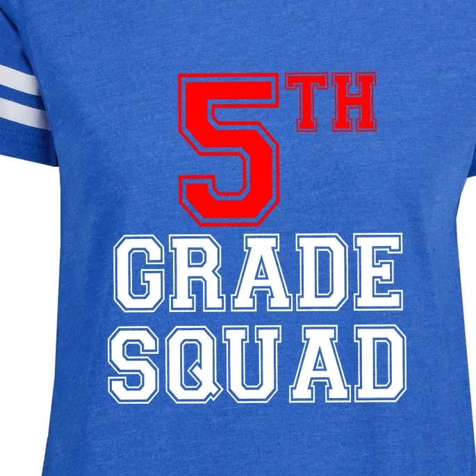 5th Fifth Grade Squad Back To School Teacher Gift Enza Ladies Jersey Football T-Shirt