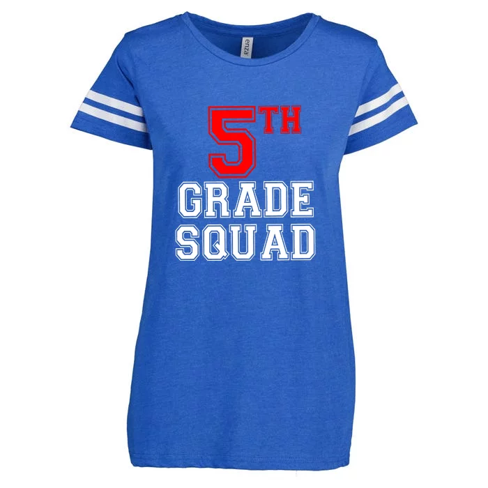 5th Fifth Grade Squad Back To School Teacher Gift Enza Ladies Jersey Football T-Shirt