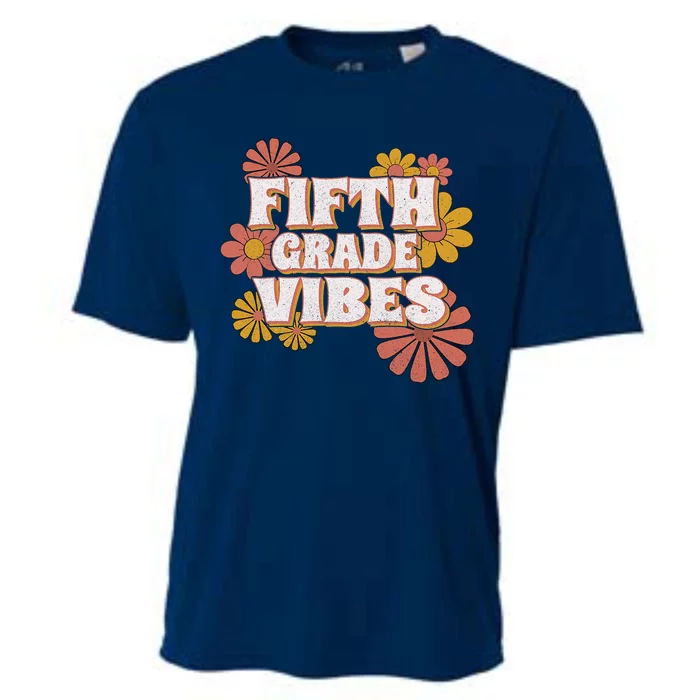 5th Fifth Grade Vibes Back To School For Teacher Student Cooling Performance Crew T-Shirt