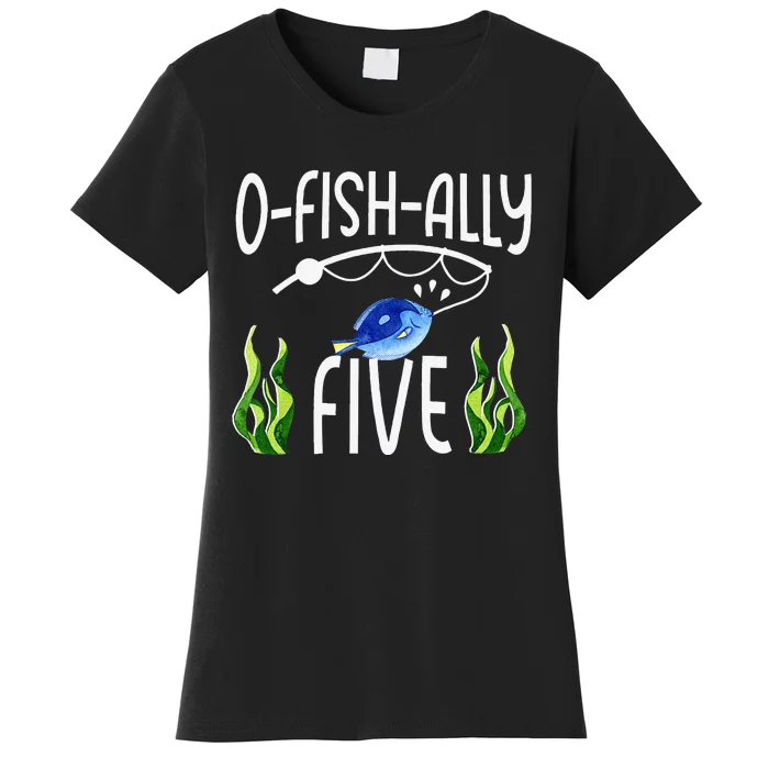 5th Fish Themed Birthday Funny Pun Women's T-Shirt