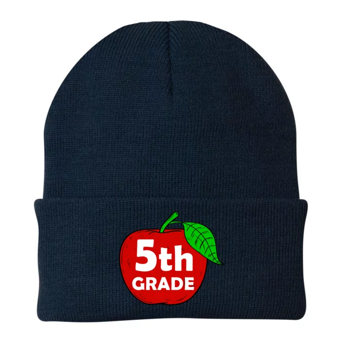 5Th Grade Apple Teacher Meaningful Gift Graphic Fifth Grade Gift Knit Cap Winter Beanie