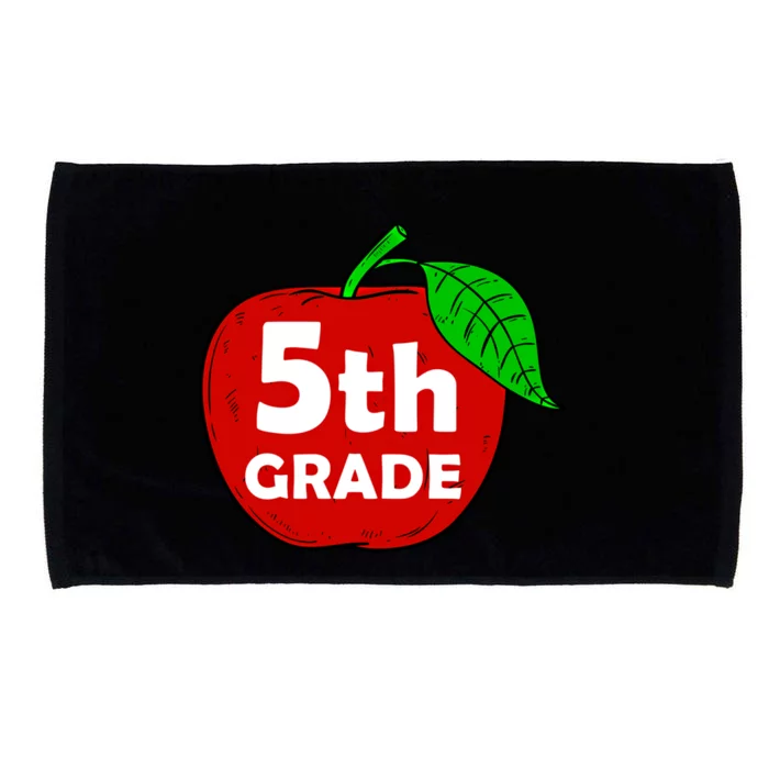 5Th Grade Apple Teacher Gift Graphic Fifth Grade Meaningful Gift Microfiber Hand Towel