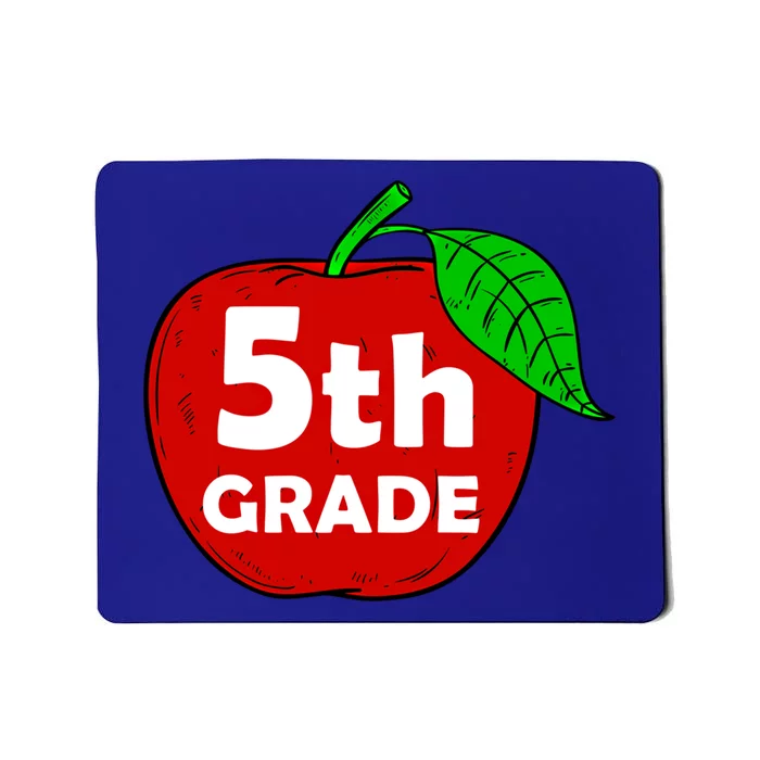 5Th Grade Apple Teacher Gift Graphic Fifth Grade Meaningful Gift Mousepad